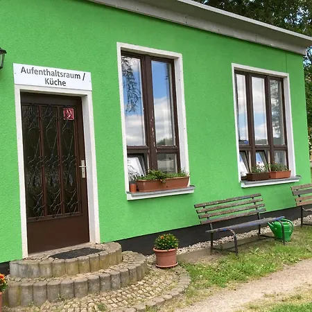 خيمة فخمة Nr 2 Campingfass Mit Terrasse Und Seeblick Langenbernsdorf