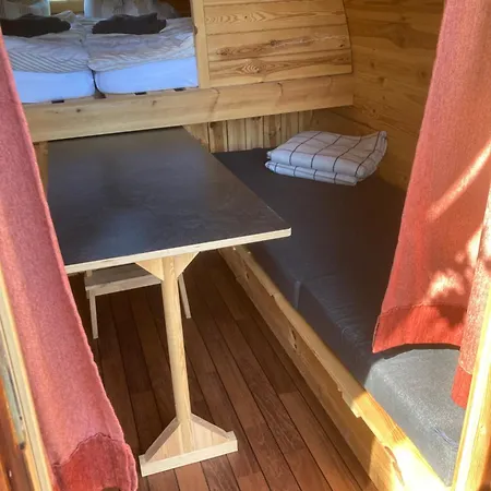 Nr 2 Campingfass Mit Terrasse Und Seeblick Luksusowy namiot Langenbernsdorf